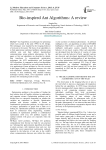 Bio-inspired Ant Algorithms: A review