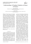 Understandings of Graduate Students on Nature of Science