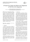 A Proposal for Improving Behavioral Adaptation of Web Services Integration