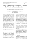 Mobile Robot Motion Using Cellular Automaton Model to Avoid Transient Obstacles