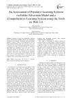An Assessment of Popular e-Learning Systems via Felder-Silverman Model and a Comprehensivee-Learning System using the Tools on Web 2.0