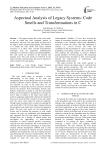 Aspectual Analysis of Legacy Systems: Code Smells and Transformations in C