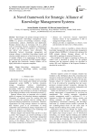 A Novel framework for Strategic Alliance of Knowledge Management Systems