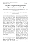 Free Open Source Software in Electronics Engineering Education: A Survey