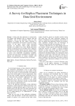 A Survey for Replica Placement Techniques in Data Grid Environment