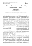 Lifetime of Sensor Network by Exploiting Heterogeneity- A Survey