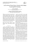 An Evolving Neuro-Fuzzy System with Online Learning/Self-learning