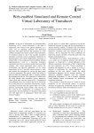 Web-enabled Simulated and Remote Control Virtual Laboratory of Transducer