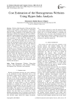 Cost Estimation of the Homogeneous Websites Using Hyper-links Analysis