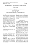 Plants Disease Segmentation using Image Processing