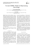 Towards MORK: Model for Representing Knowledge
