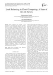 Load Balancing in Cloud Computing: A State of the Art Survey