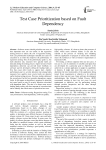 Test Case Prioritization based on Fault Dependency