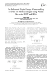An Enhanced Digital Image Watermarking Scheme for Medical Images using Neural Network, DWT and RSA