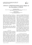 A Review of NBTI Degradation and its Impact on the Performance of SRAM
