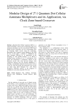 Modular Design of 2n:1 Quantum Dot Cellular Automata Multiplexers and its Application, via Clock Zone based Crossover