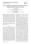 A Novel Radiation Hardened Parallel IO Port for Highly Reliable Digital IC Design