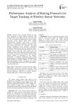 Performance Analysis of Routing Protocols for Target Tracking in Wireless Sensor Networks