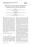 Web Services Privacy Preserving Based on Negotiation and Certificate Authorities