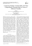 Comparing Students' Scratch Skills with Their Computational Thinking Skills in Terms of Different Variables