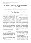 Performance Analysis of Live and Offline VM Migration Using KVM