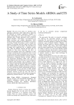 A Study of Time Series Models ARIMA and ETS