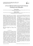 A Novel Reduced-Precision Fault-Tolerant Floating-Point Multiplier
