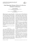 Fault Repairing Strategy Selector for Service-Oriented Architecture