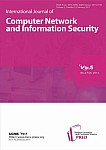 2 vol.5, 2013 - International Journal of Computer Network and Information Security