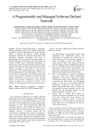 A programmable and managed software defined network