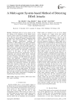 A multi-agent system-based method of detecting DDoS attacks