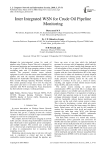 Inter integrated WSN for crude oil pipeline monitoring