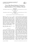 Fuzzy rule based inference system for implementation of naval military mission