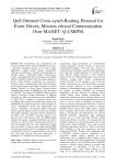 QoS oriented cross-synch routing protocol for event driven, mission-critical communication over MANET: Q-CSRPM