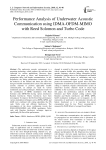 performance analysis of underwater acoustic communication using IDMA-OFDM-MIMO with reed Solomon and turbo code