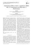 Interference effect of ACL’s and SCO’s IEEE 802.15 transmission on IEEE 802.11 performance