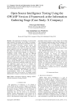 Open source intelligence testing using the OWASP version 4 framework at the information gathering stage (Case Study: X Company)