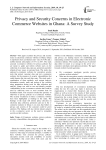 Privacy and security concerns in electronic commerce websites in Ghana: a survey study