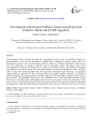 Development of relevance feedback system using regression predictive model and TF-IDF algorithm