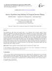 Apriori Algorithm using Hashing for Frequent Itemsets Mining