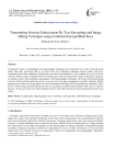 Transmitting security enforcement by text encrypting and image hiding technique using combined encrypt/hide keys