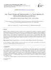 Any touch: design and implementation of a touch interface for bluetooth enabled personal devices