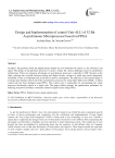 Design and implementation of control Unit-ALU of 32 bit asynchronous microprocessor based on FPGA