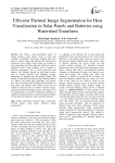 Efficient thermal image segmentation for heat visualization in solar panels and batteries using watershed transform