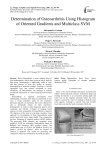 Determination of osteoarthritis using histogram of oriented gradients and multiclass SVM