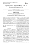 Segmentation of abnormal blood cells for biomedical diagnostic aid