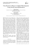 Classification of masses in digital mammograms using firefly based optimization