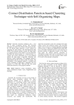 Contact distribution function based clustering technique with self-organizing maps