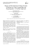 Design and development of image security technique by using cryptography and steganography: a combine approach