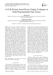 A CLB priority based power gating technique in field programmable gate arrays